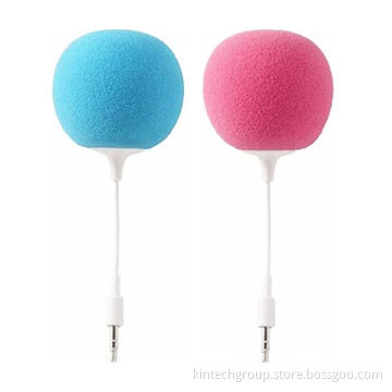 Portable Sponge Speakers, Suitable for Promotional Gifts Purposes, Customized Logos are Accepted